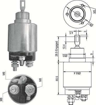 Solenoid, electromotor 940113050348 MAGNETI MARELLI