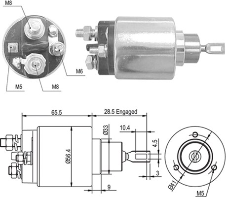 Solenoid, electromotor 940113050363 MAGNETI MARELLI