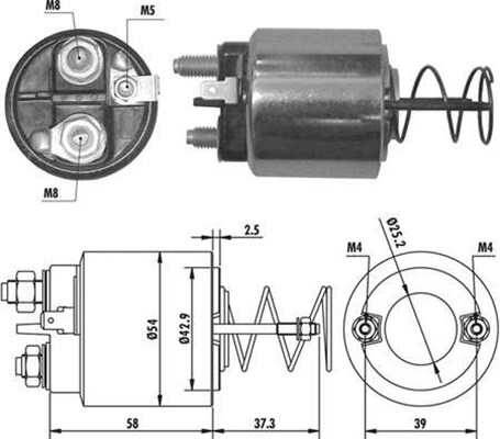 Solenoid, electromotor 940113050371 MAGNETI MARELLI