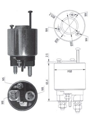 Solenoid, electromotor 940113050373 MAGNETI MARELLI