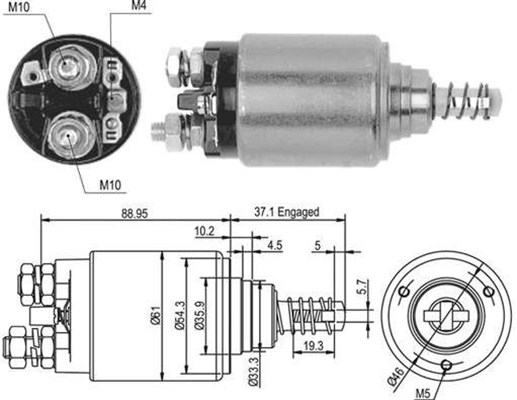 Solenoid, electromotor 940113050376 MAGNETI MARELLI