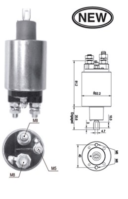 Solenoid, electromotor 940113050539 MAGNETI MARELLI