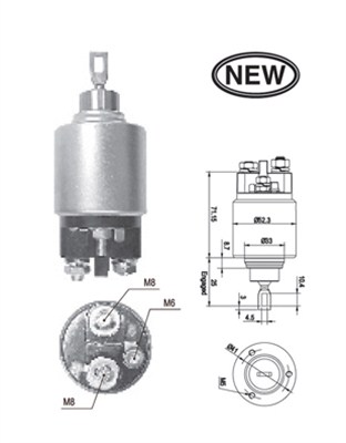 Solenoid, electromotor 940113050543 MAGNETI MARELLI