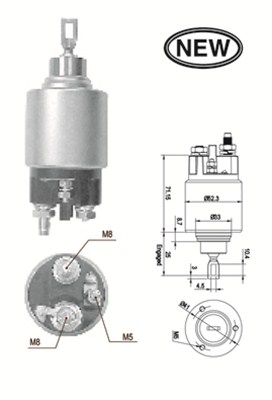 Solenoid, electromotor 940113050554 MAGNETI MARELLI