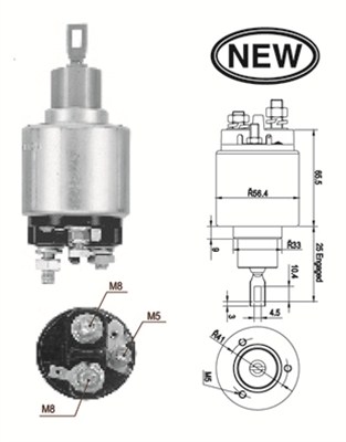 Solenoid, electromotor 940113050557 MAGNETI MARELLI