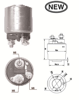 Solenoid, electromotor 940113050562 MAGNETI MARELLI