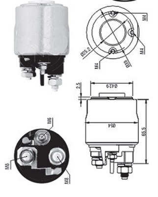 Solenoid, electromotor 940113050570 MAGNETI MARELLI