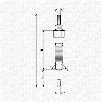 Bujie incandescenta 062900132304 MAGNETI MARELLI