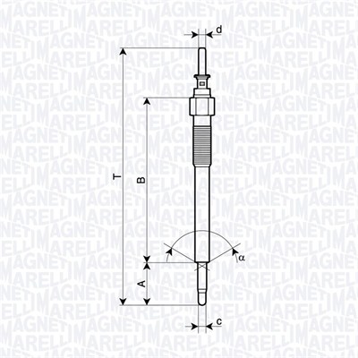 Bujie incandescenta 062900135304 MAGNETI MARELLI