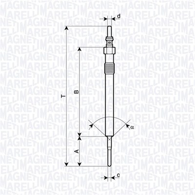 Bujie incandescenta 062900127304 MAGNETI MARELLI