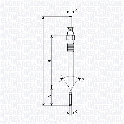 Bujie incandescenta 062900130304 MAGNETI MARELLI